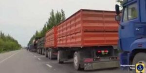 Черга довжиною 15 кілометрів: окупанти вивозять українське зерно