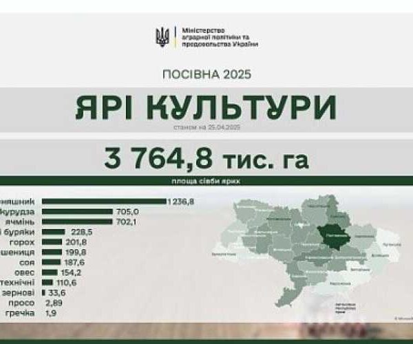 Весняна посівна 2025: засіяно 2 млн га ярих зернових та зернобобових