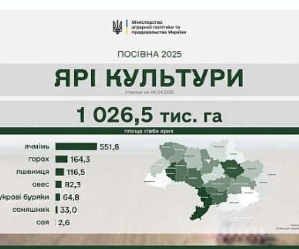 Весняна посівна: засіяно 926 тис. га ярих зернових