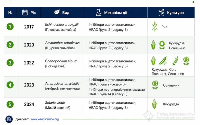 Амброзія набирає стійкості до гербіцидів: фахівці б'ють на сполох щодо небезпеки — SuperAgronom.com 2 Офіційно зафіксовані випадки резистентності бур'янів в Україні