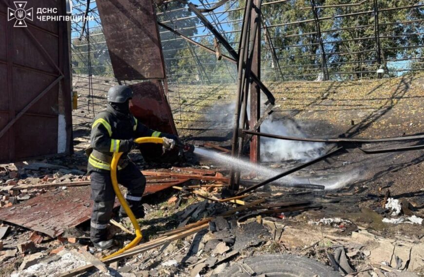 Російська атака знищила 200 тонн ріпаку на Чернігівщині