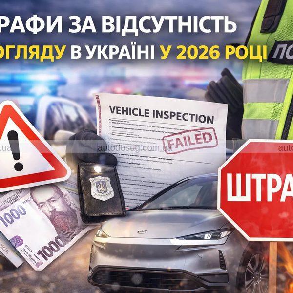 Техогляд у 2026 році: кого можуть оштрафувати і на яку суму